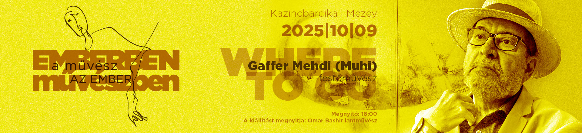 Gaffer Mehdi (MUHI) kiállítása Kazincbarcikán